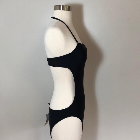 J. Crew NWT Black Cutout One Piece Swimsuit Sz 4 - Picture 9 of 14